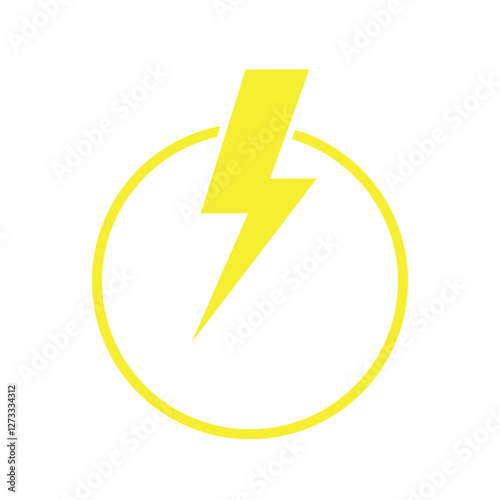 lightning icon design illustration vector template