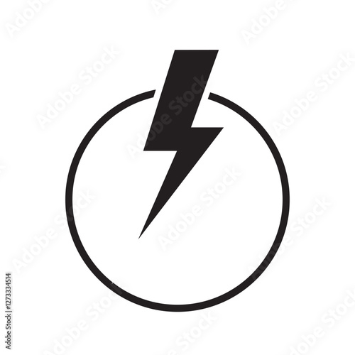 lightning icon design illustration vector template