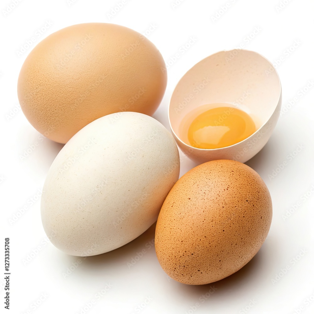 eggs isolated on white background eggs isolated on white background