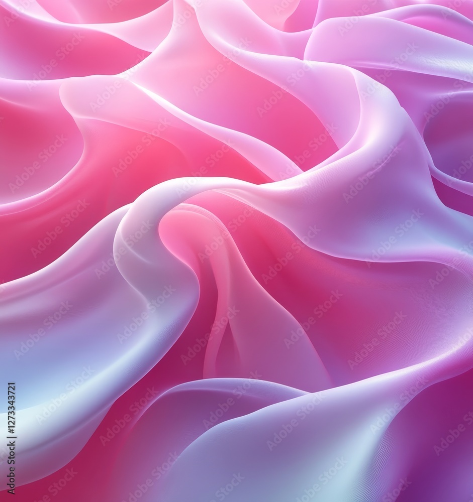 Obraz premium Pink 3D Abstract Background, Generative AI