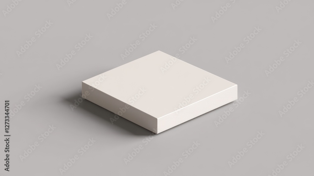 Blank White Square Box on Grey Background. Mockup for product design, branding, and packaging presentation. Ideal for showcasing your logo or artwork. Blank White Square Box on Grey Background. Mockup for product design, branding, and packaging presentation. Ideal for showcasing your logo or artwork.