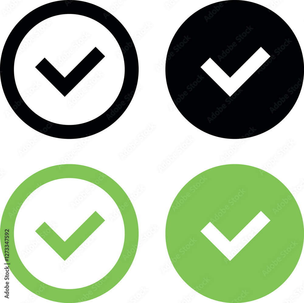 Check box icon with correct, accept checkmark icons tick box checked, check list square frame - checkbox symbol approved sign. Vector icons Check box icon with correct, accept checkmark icons tick box checked, check list square frame - checkbox symbol approved sign. Vector icons