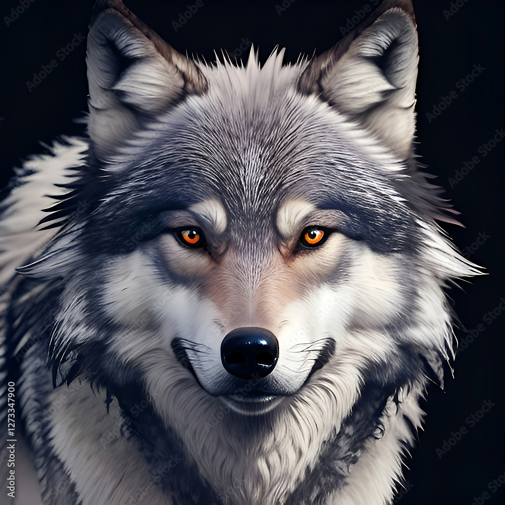 Obraz premium Gəray Wolf 