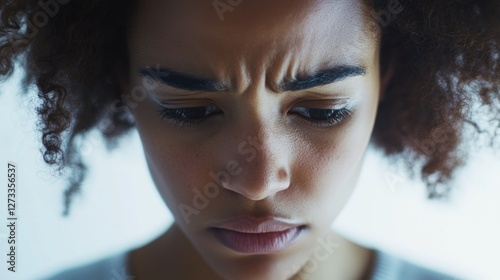 Withdrawal symptoms cause confusion. A person with furrowed brows, looking lost