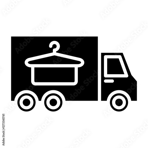 Laundry Pickup glyph icon