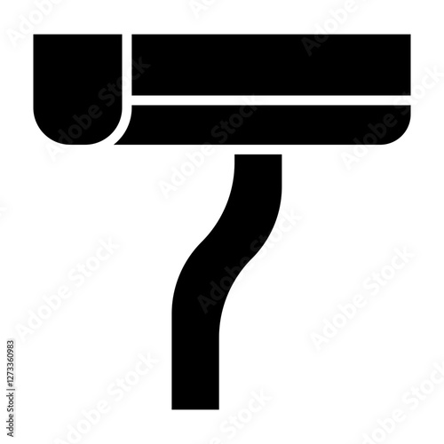 Gutter Cleaning glyph icon