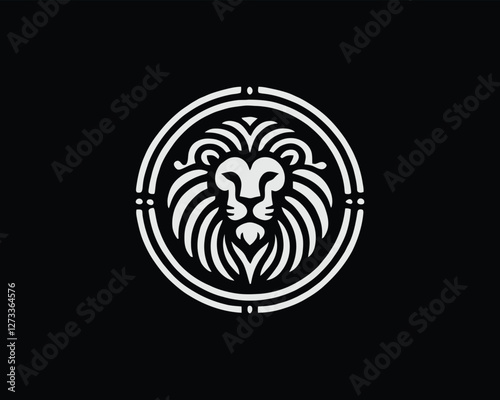 Lion head icon vector. Lion face logo design template. Vector illustration Animal Logotype concept. 