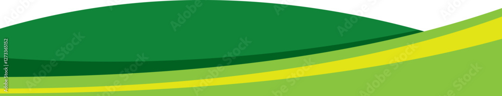 Fototapeta premium Business Curve Footer