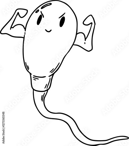 sketch strong sperm