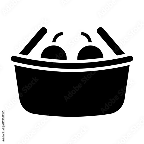 Harvest Basket glyph icon
