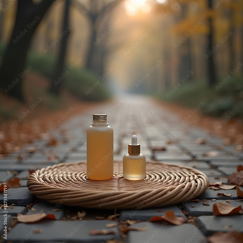 Autumn Bliss: Woven Rattan Mat in Hyper-Realistic Depth on Smoky Gray with Golden Glints Autumn Bliss: Woven Rattan Mat in Hyper-Realistic Depth on Smoky Gray with Golden Glints