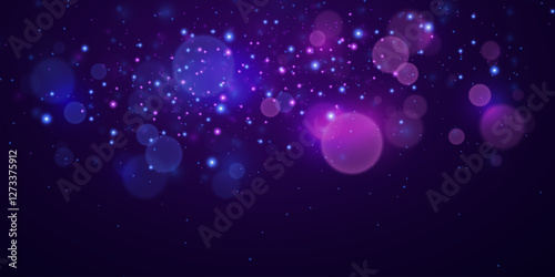 Abstract bokeh background light light effect. Shiny effect of dust particles and light fog.