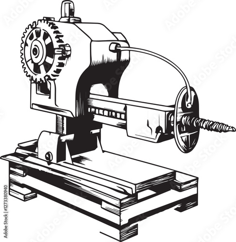 old saw machine