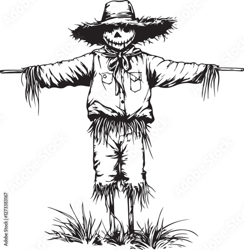 scarecrow with hat