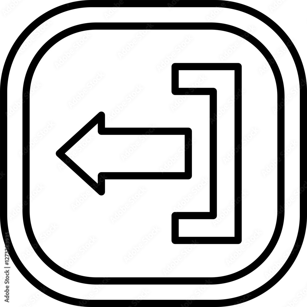 Logout Icon Vector Element Logout Icon Vector Element