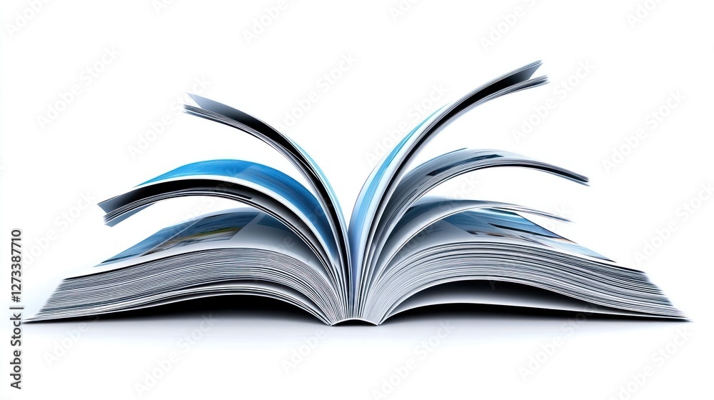 Open Book Pages, Reading, Knowledge, Information, Education, Literature, Publication, Pages Turning, 3D Render Open Book Pages, Reading, Knowledge, Information, Education, Literature, Publication, Pages Turning, 3D Render