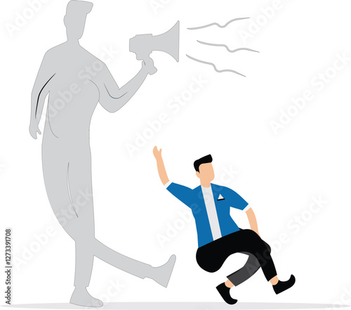 Anger or stress psychology concept