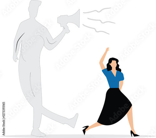 Anger or stress psychology concept