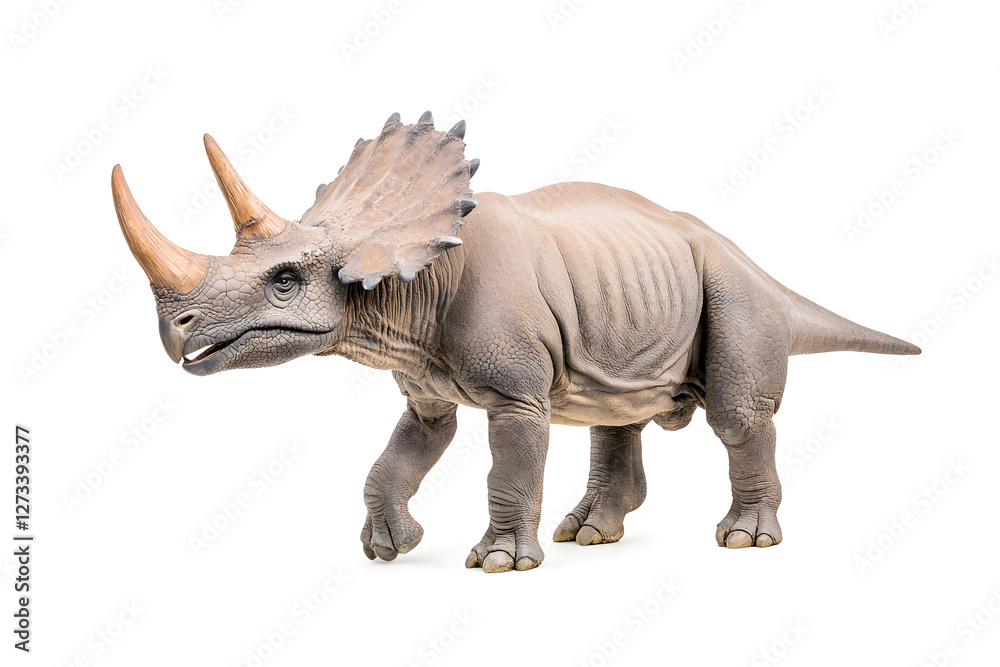 Fototapeta premium Dino triceratops isolated on white background