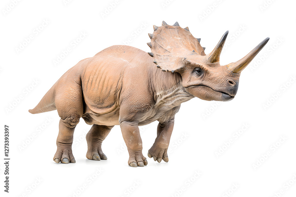 Fototapeta premium Dino triceratops isolated on white background