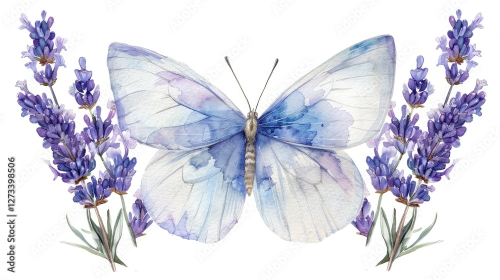 custom made wallpaper toronto digitalA watercolor butterfly
