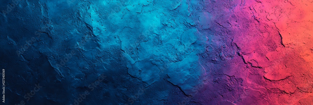 Naklejka premium A vibrant abstract background featuring a blend of blue and pink hues, with textured surfaces creating a visually striking effect.