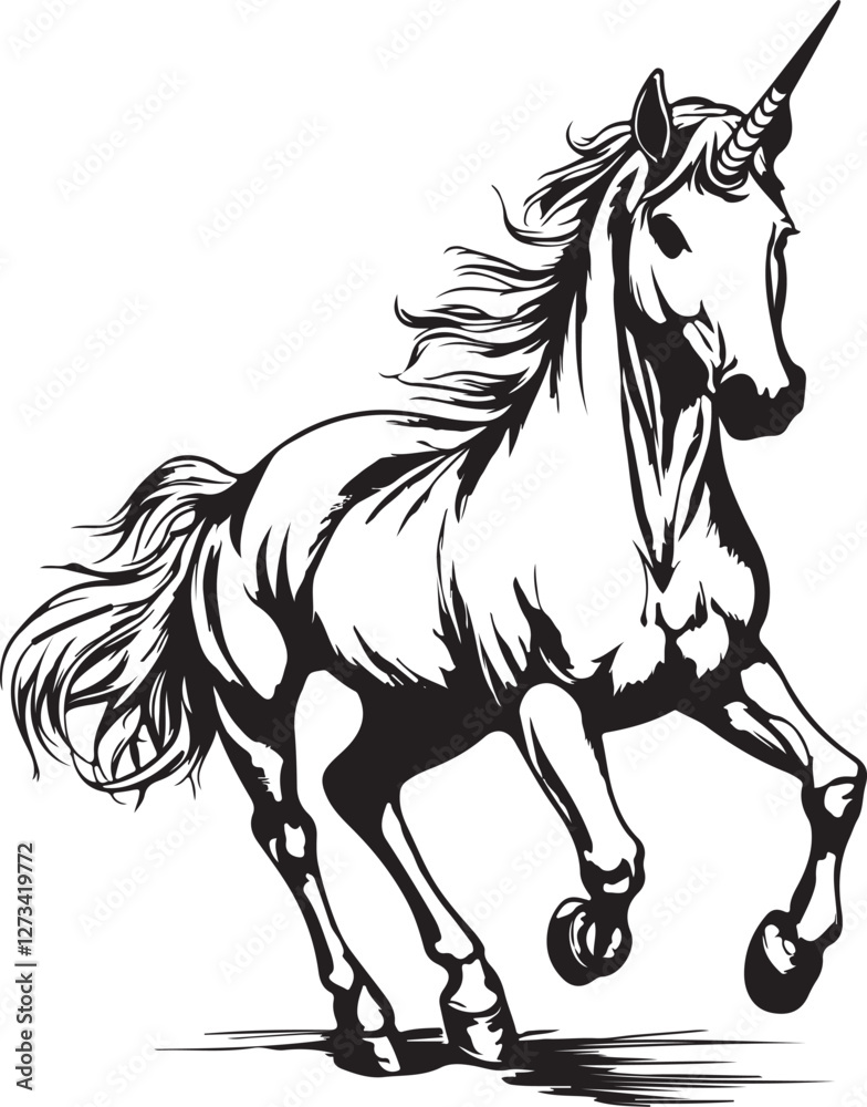 Obraz premium horse vector illustration