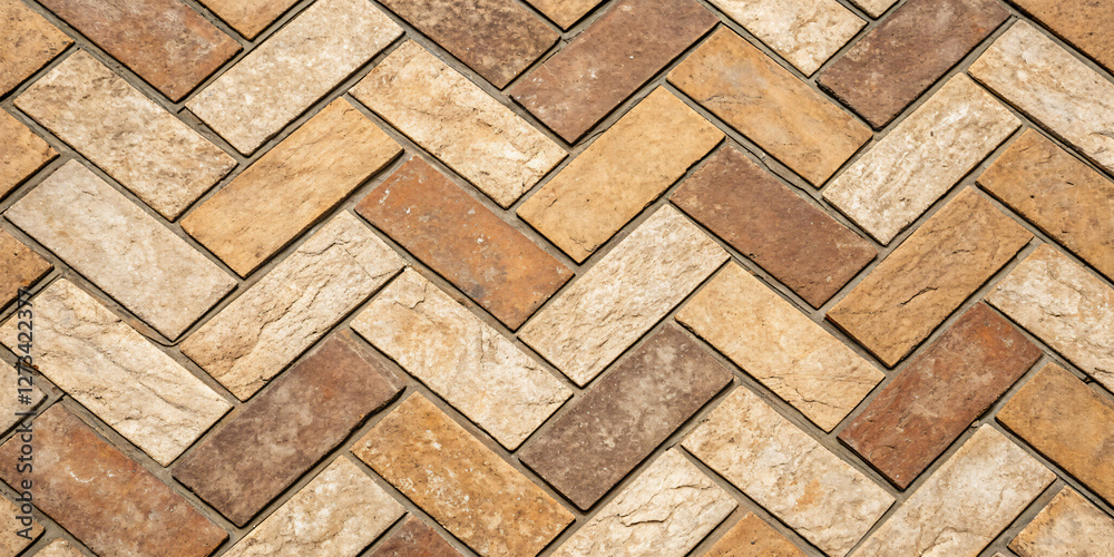 Abstract pattern of interlocking stone tiles in earthy tones Abstract pattern of interlocking stone tiles in earthy tones