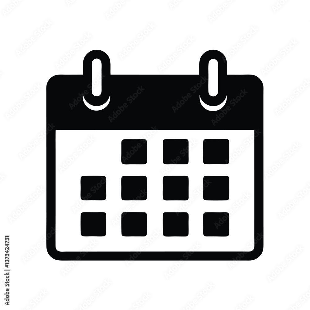 Calendar icon. Schedule symbol. Calendar planner icon. Reminder organizer event sign. Vector illustration Calendar icon. Schedule symbol. Calendar planner icon. Reminder organizer event sign. Vector illustration