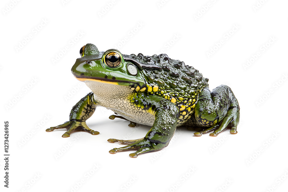 African bullfrog, isolated on white background African bullfrog, isolated on white background