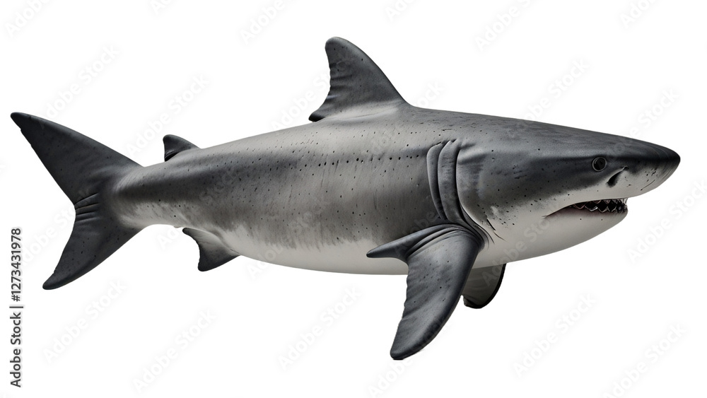 Obraz premium shark isolated on white