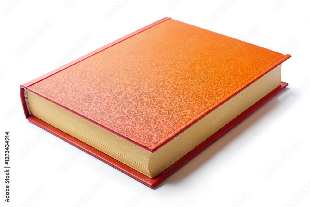 Blank Book Cover Mockup: Top View, White Background, Perfect for Design Presentations Blank Book Cover Mockup: Top View, White Background, Perfect for Design Presentations