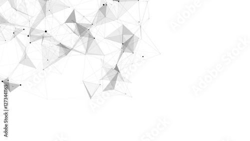 Global network connections. Abstract vector neural networks in cyberspace. Futuristic grid artificial intelligence. Technology virtual cyber dynamic.