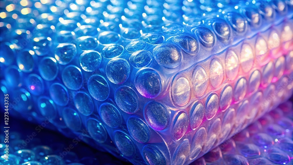 Obraz premium Texture of Rolled Plastic Bubble Wrap Packaging Material