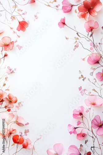 Wallpaper Mural Romantic floral arrangement featuring gentle blossoms in pink and gray tones for a dreamy aesthetic. Torontodigital.ca