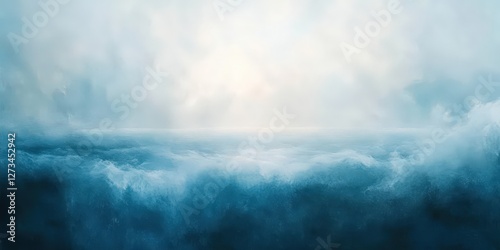 A vivid portrayal of the ocean's grandeur: Close-up on churning waves, capturing their raw power and fluidity, evoking the boundless energy and depth beneath