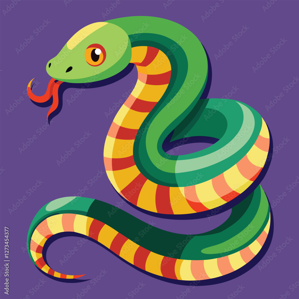 Naklejka premium snake vector