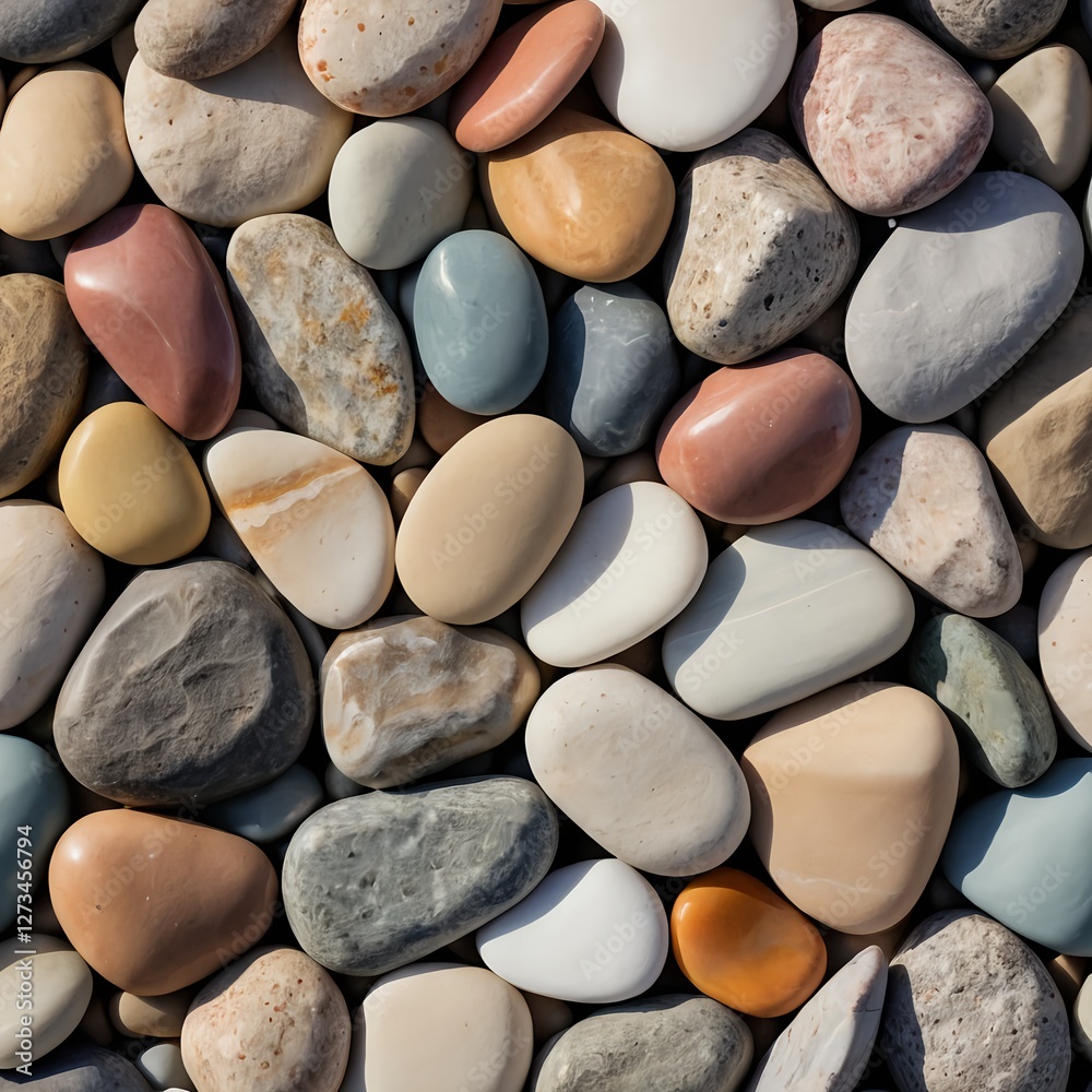 Smooth Colorful Stones Texture Background Smooth Colorful Stones Texture Background