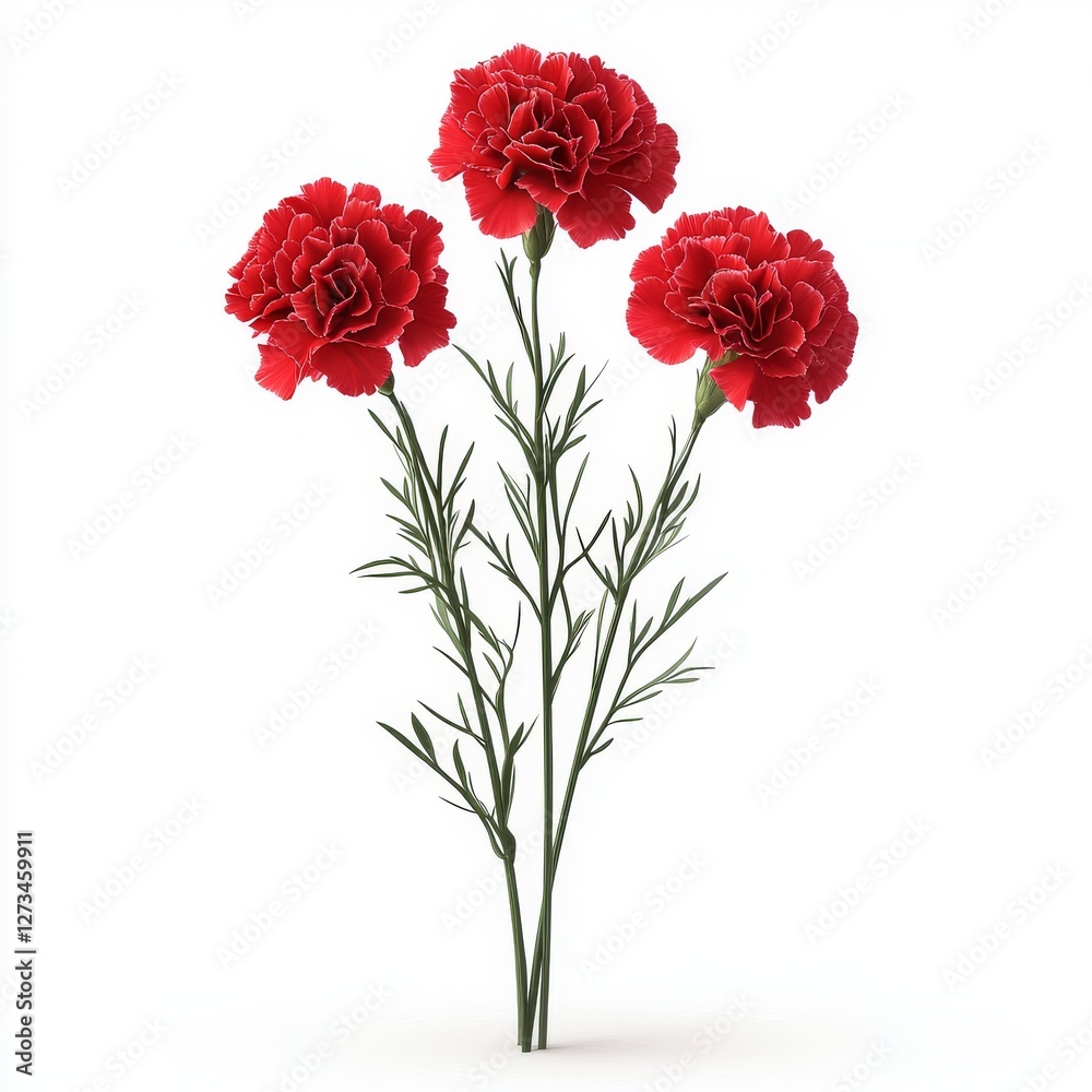 Illustration of Carnation Defender of the Fatherland Day Illustration of Carnation Defender of the Fatherland Day