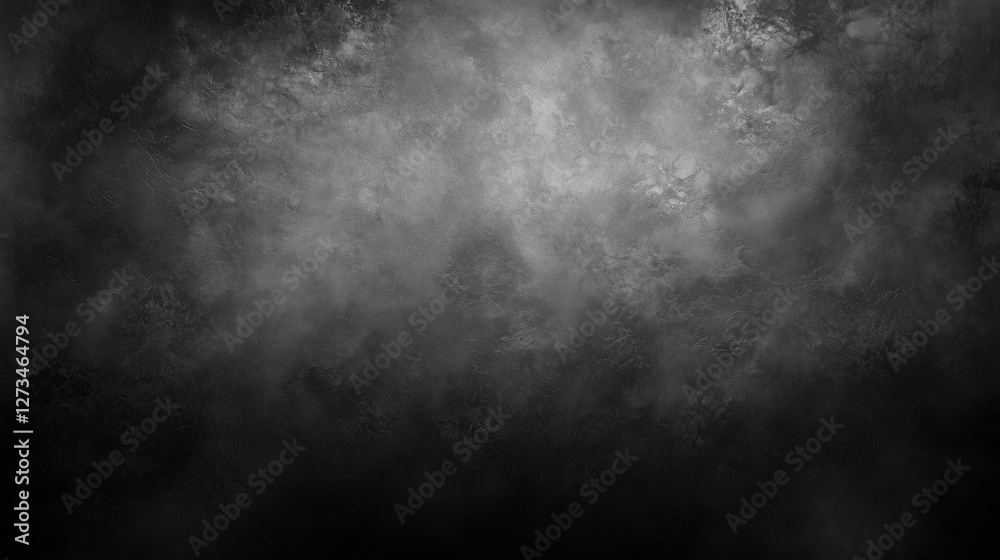 Obraz premium Abstract Dark Smoky Background Texture with Dense Gray Clouds