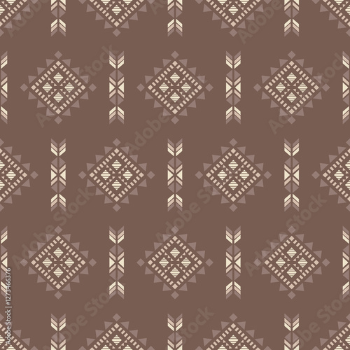 Southwest Aztec geometric Native American Mexican Navajo tribal ethnic boho indian texture ornament seamless pattern fabric colorful design vector for woven textile printing blanket rug carpet fashion