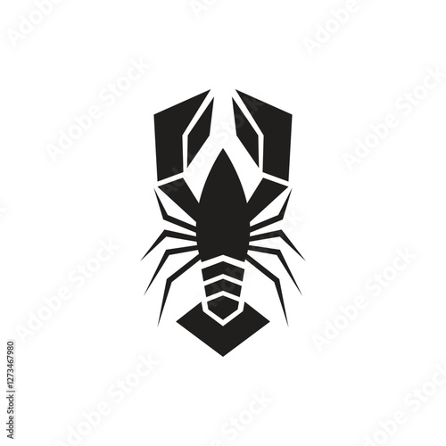 lobster logo icon vector illustration