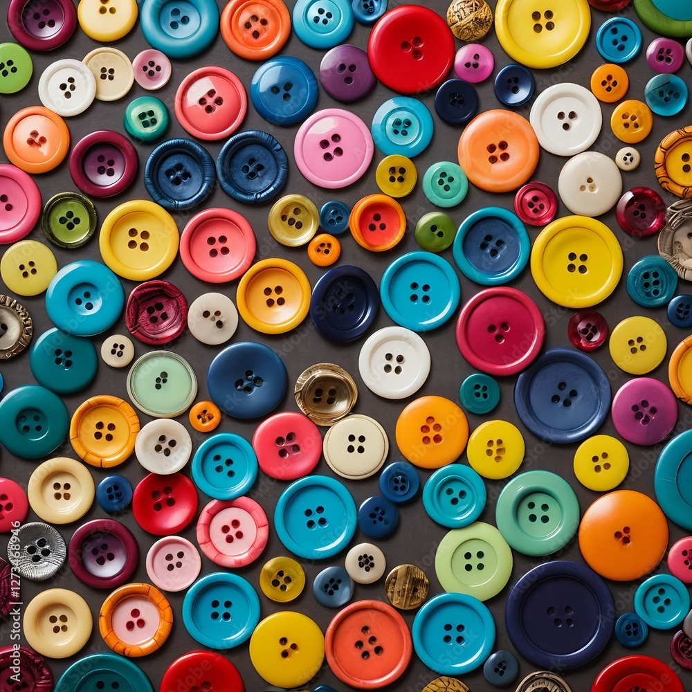 Fototapeta premium Colorful Buttons Background