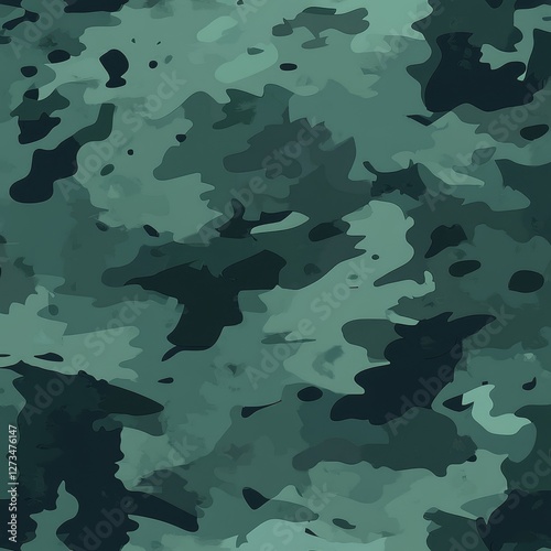 Green camouflage military pattern. Celebrating Defender of the Fatherland Day with joy