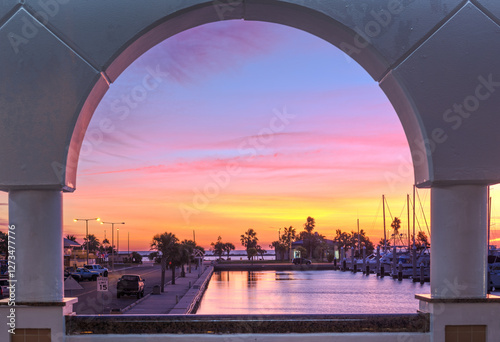 Corpus Christi, Texas, USA at Dawn photo