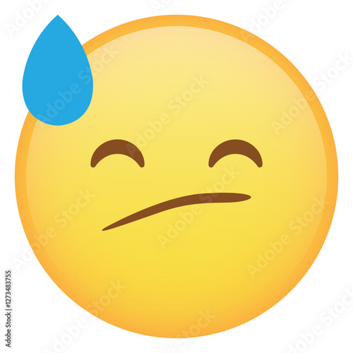 Cranky With Sweat Face Emoji