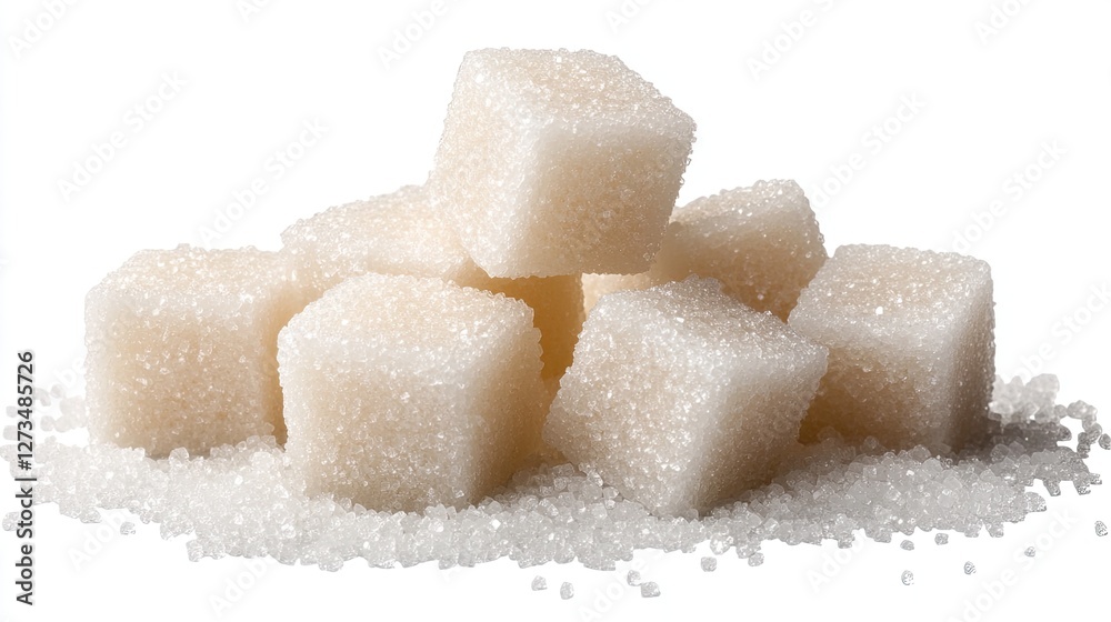 Pile of Sugar Isolated on Transparent Background Cutou Pile of Sugar Isolated on Transparent Background Cutou