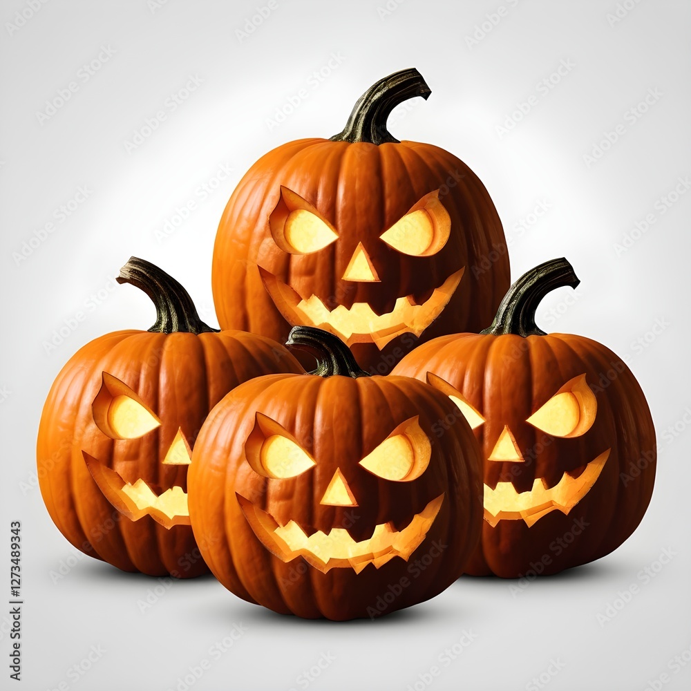 Glowing Jack-o'-lanterns for Halloween Glowing Jack-o'-lanterns for Halloween