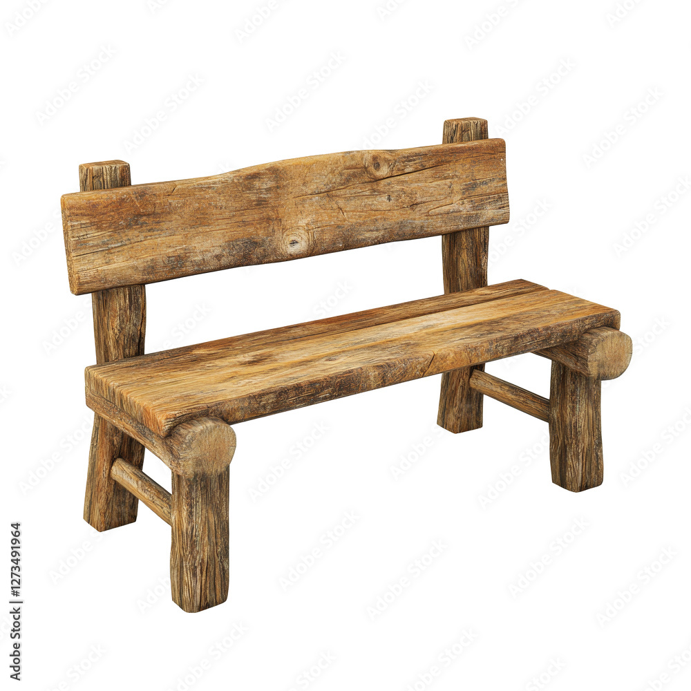 Making a bench from wooden branches isolate on transparent background Making a bench from wooden branches isolate on transparent background
