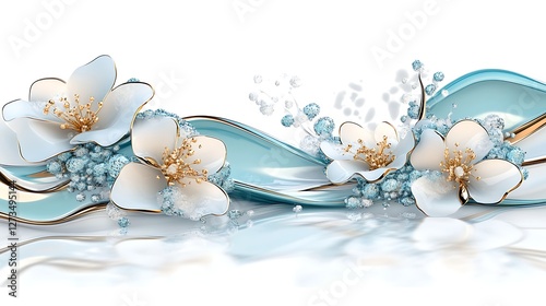 Digital floral aesthetic